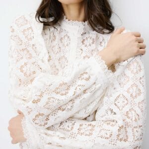 GUIPUIRE LACE PAINTERS BLOUSE